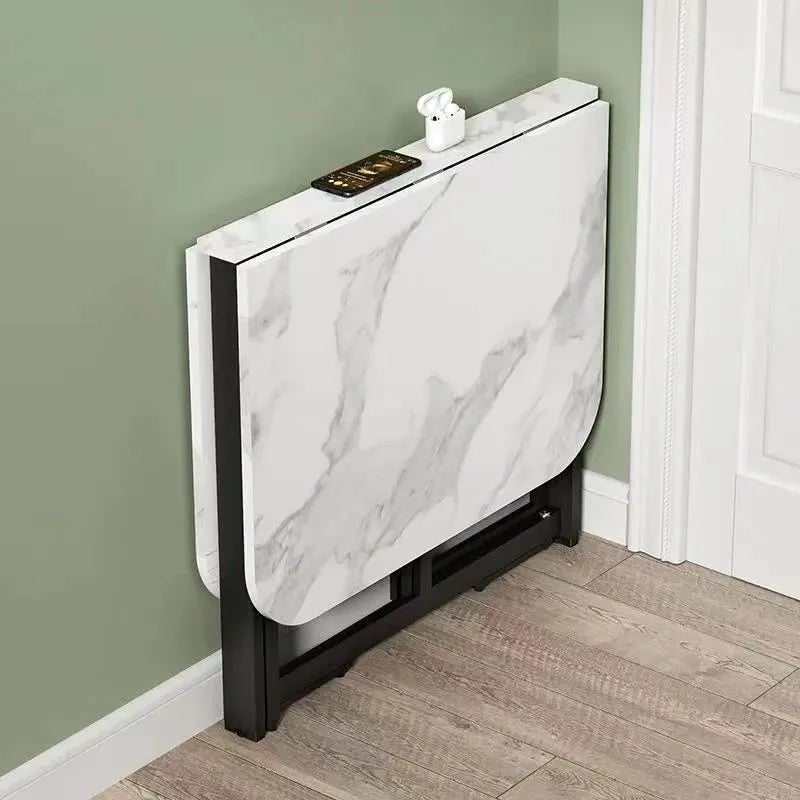 Joylove Folding Dining Table Home Imitation Rock Board