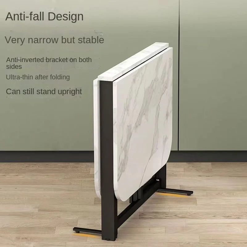 Joylove Folding Dining Table Home Imitation Rock Board