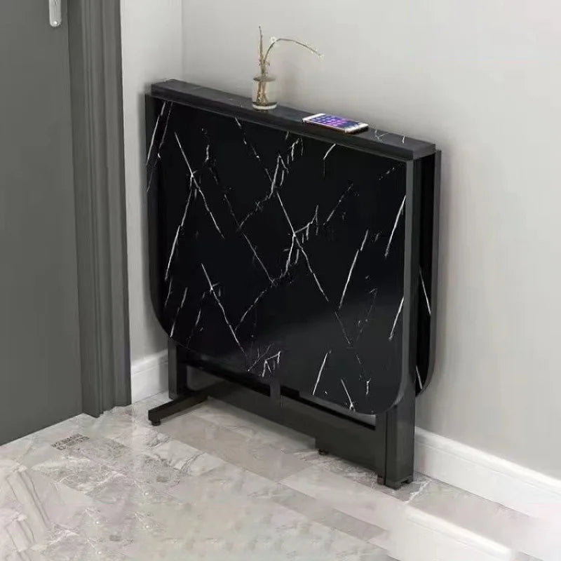 Joylove Folding Dining Table Home Imitation Rock Board