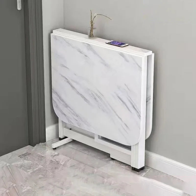 Joylove Folding Dining Table Home Imitation Rock Board