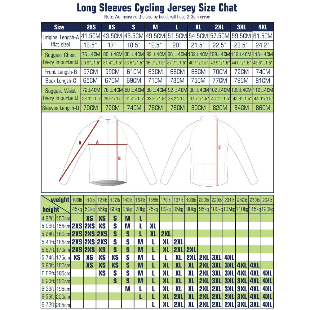 KEMALOCE Cycling Jersey Long Sleeves Men&Women White&Black Cartoon