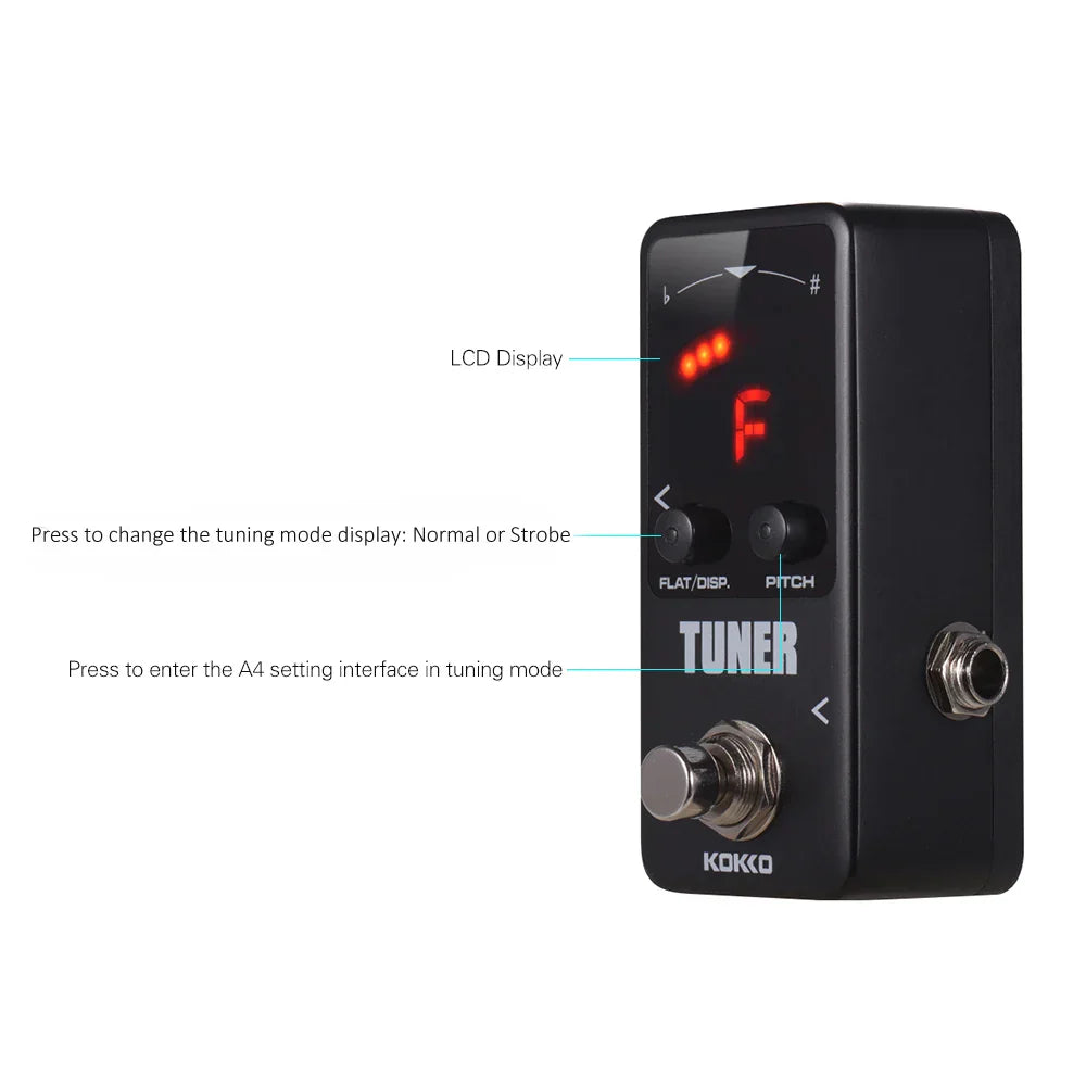 KOKKO FTN2 MINI Chromatic Guitar Tuner Pedal with