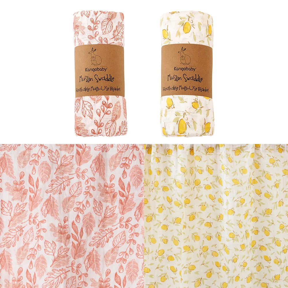 Kangobaby All Season Muslin Swaddle Blanket Baby Wrap