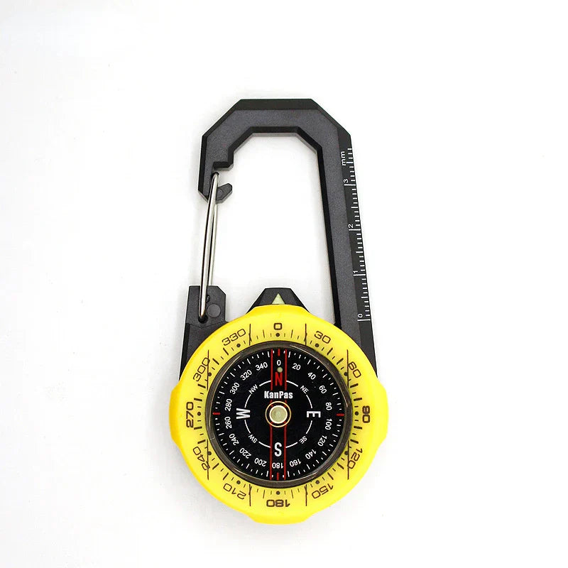Kanpas Waterproof Carabiner Outdoor Compass with Luminous and