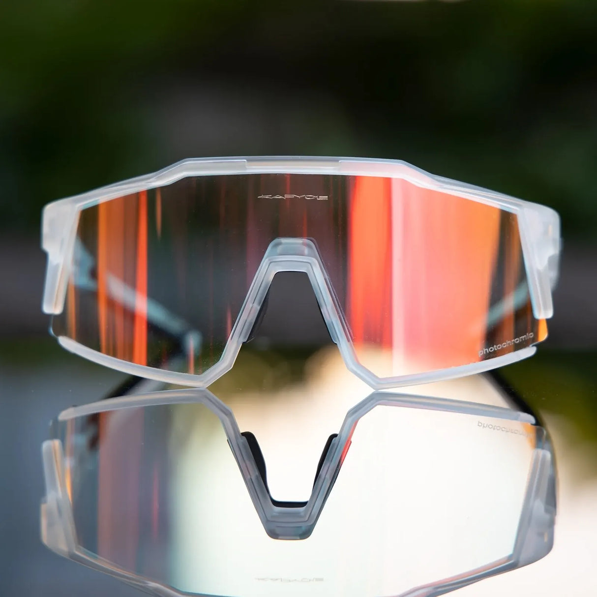 Kapvoe Red Photochromic Hiking Driving Cycling Sunglasses UV400