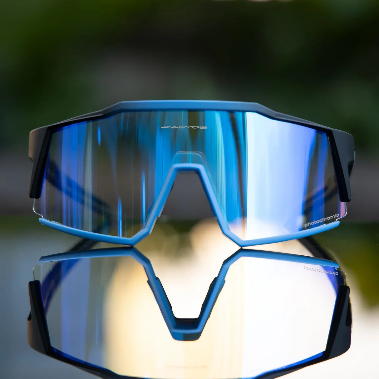 Kapvoe Red Photochromic Hiking Driving Cycling Sunglasses UV400
