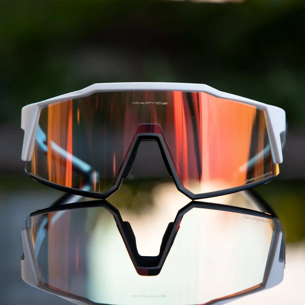 Kapvoe Red Photochromic Hiking Driving Cycling Sunglasses UV400
