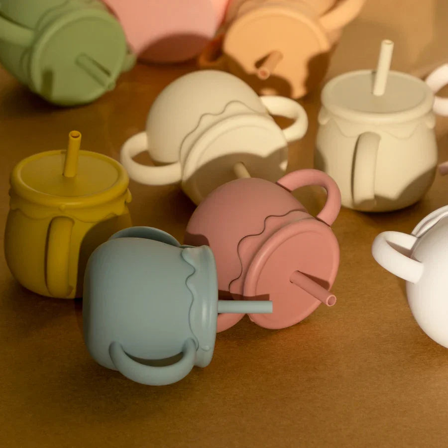 Kawaii Children's Silicone Learning Drinking Cup Baby Snack