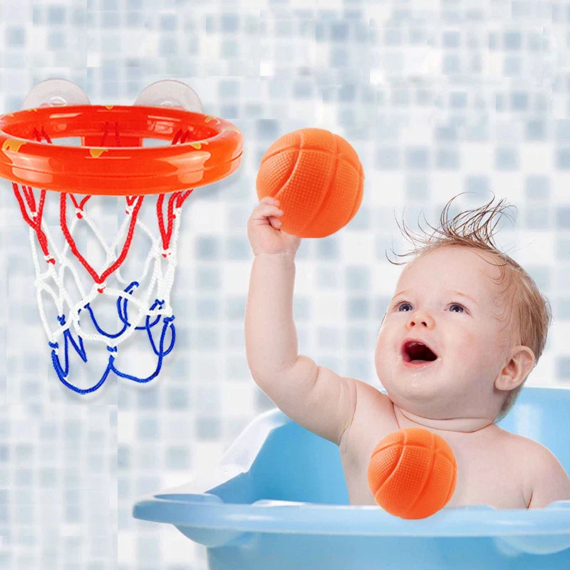 Kid Bath Basketball Hoop Bathtub Water Play Toys