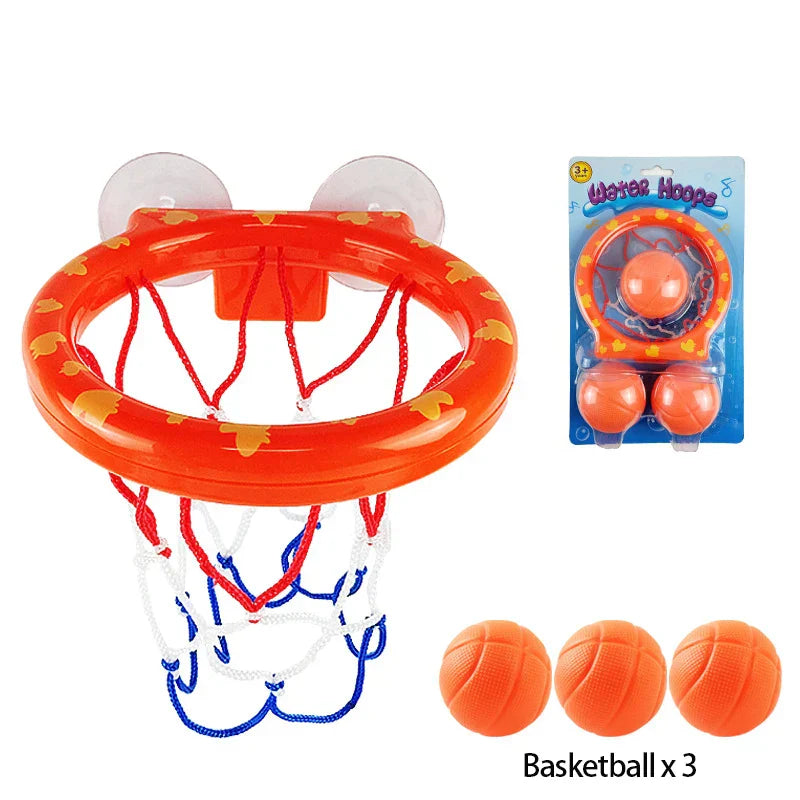 Kid Bath Basketball Hoop Bathtub Water Play Toys