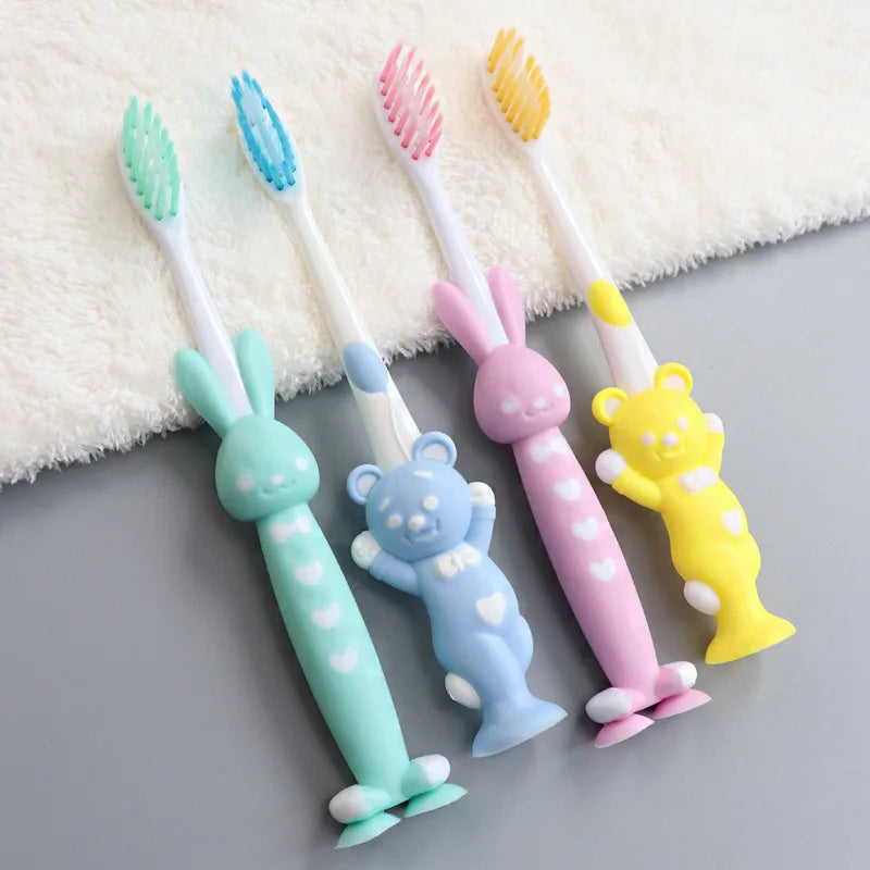 Kids Baby Soft-bristled Toothbrush for Bamboo Charcoal Short