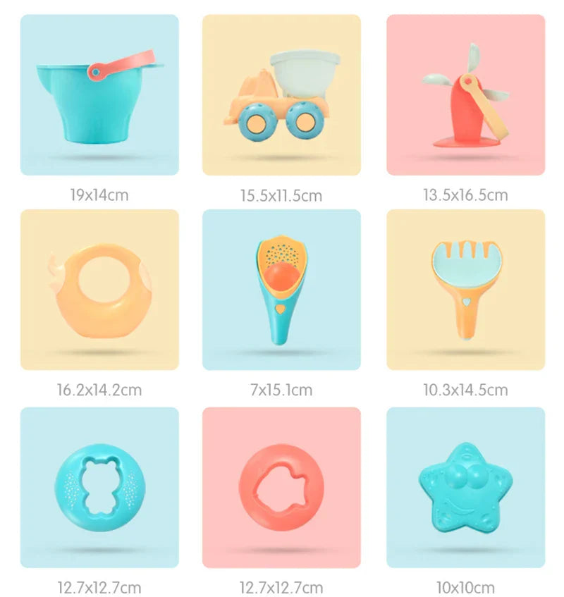 Kids Beach Toy Sandbox Set Outdoor Sand Soft