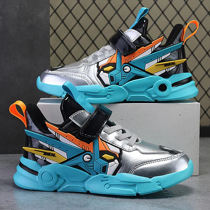 Kids Casual Shoes Boys Leather 5-15y Children Tennis