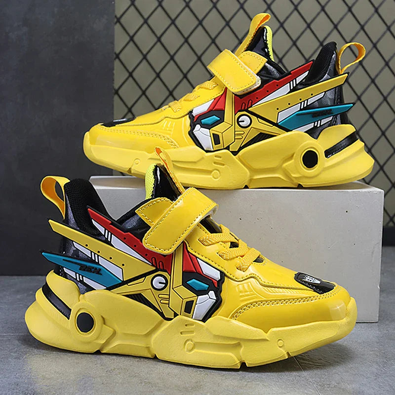 Kids Casual Shoes Boys Leather 5-15y Children Tennis