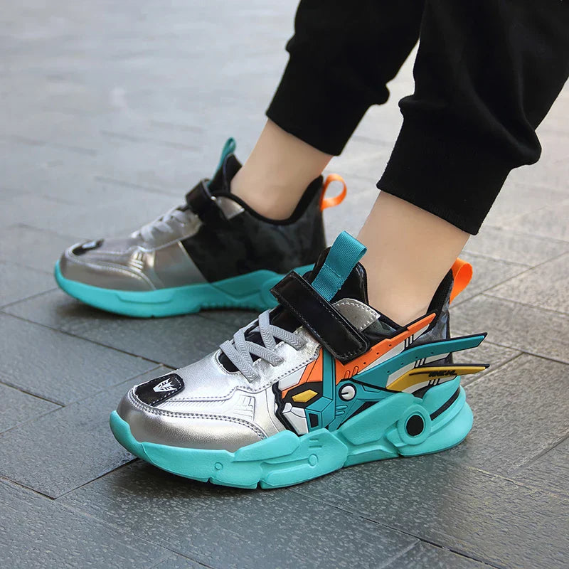 Kids Casual Shoes Boys Leather 5-15y Children Tennis