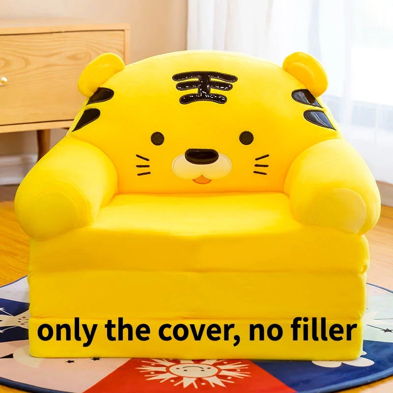Kids Couch Children Sofa Cover Cartoon Lazy Folding