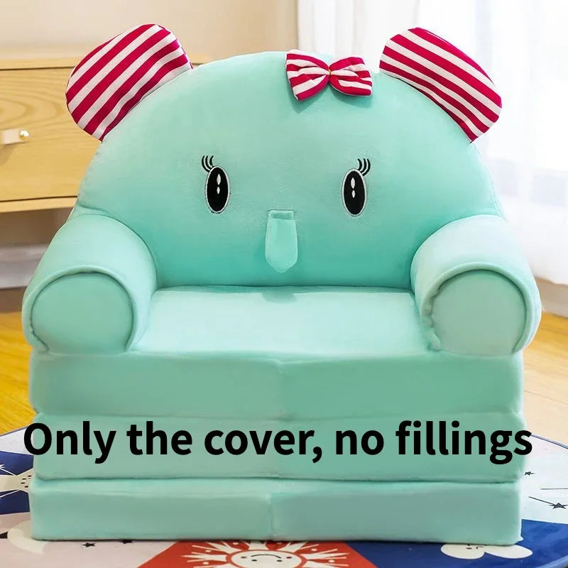 Kids Couch Children Sofa Cover Cartoon Lazy Folding