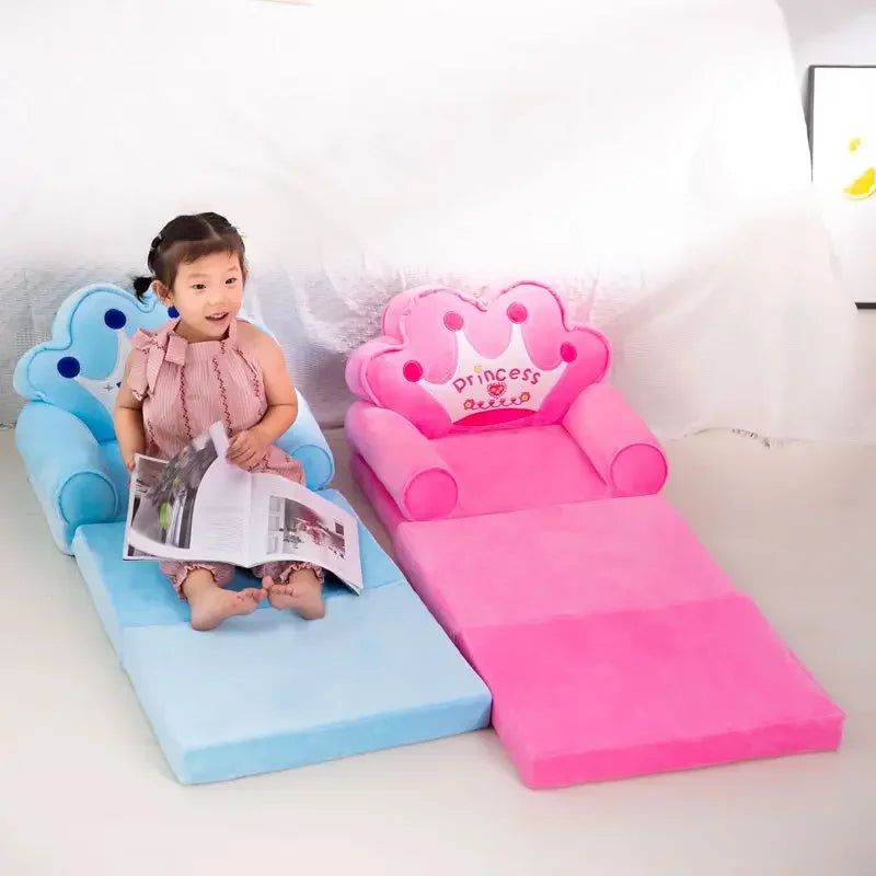 Kids Couch Children Sofa Cover Cartoon Lazy Folding