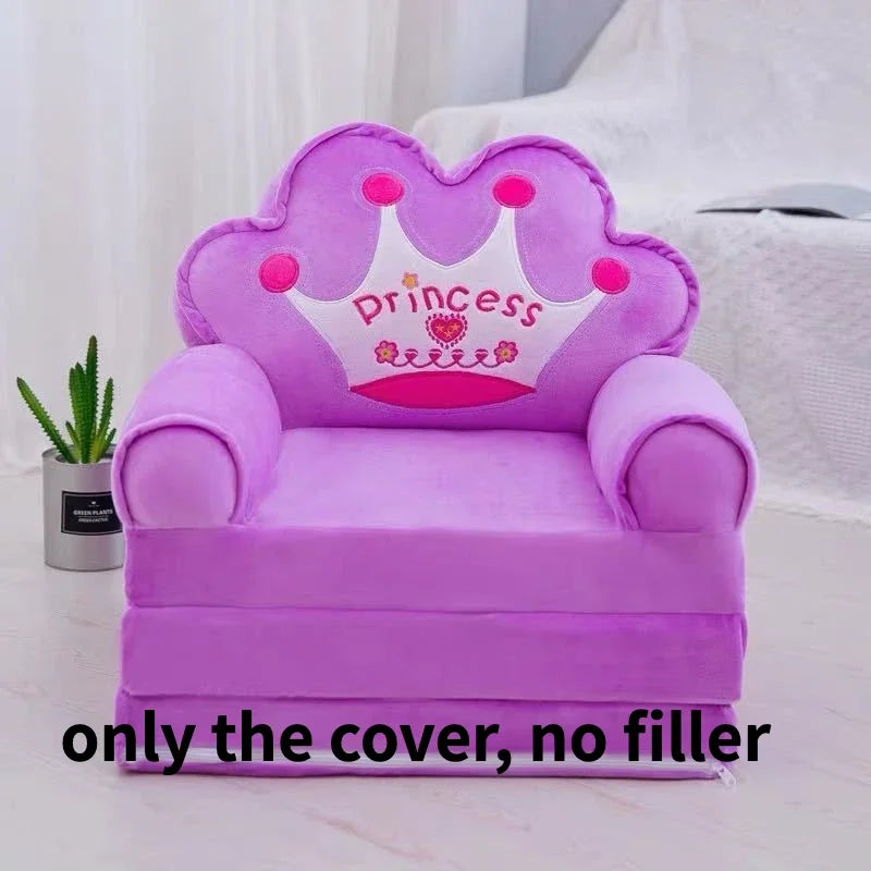 Kids Couch Children Sofa Cover Cartoon Lazy Folding