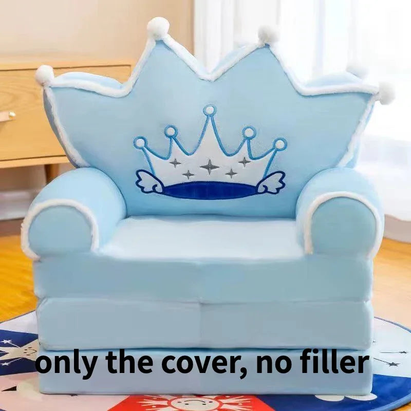 Kids Couch Children Sofa Cover Cartoon Lazy Folding