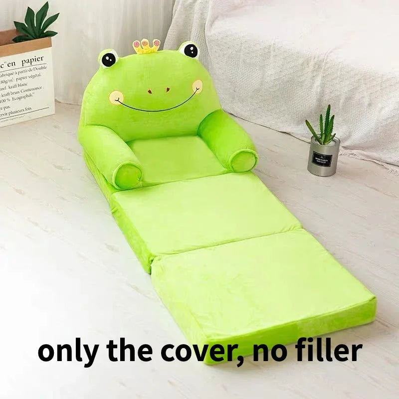 Kids Couch Children Sofa Cover Cartoon Lazy Folding