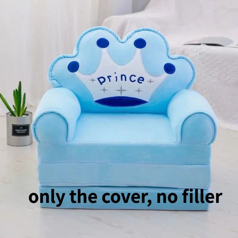 Kids Couch Children Sofa Cover Cartoon Lazy Folding