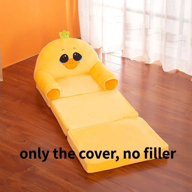 Kids Couch Children Sofa Cover Cartoon Lazy Folding