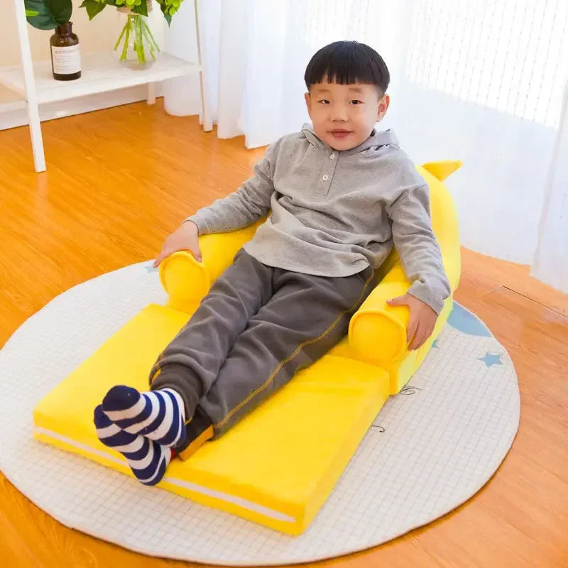 Kids Couch Children Sofa Cover Cartoon Lazy Folding