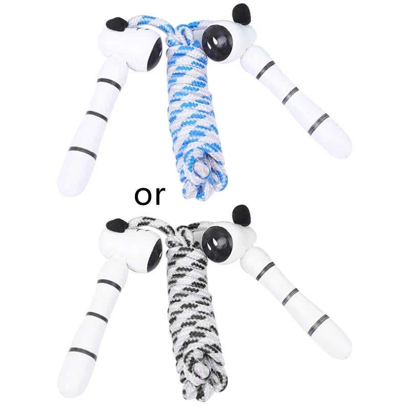 Kids Jump Rope Adjustable Cotton Braided Skipping Rope