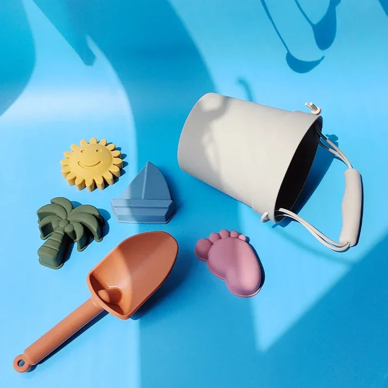 Kids Summer Soft Silicone Seaside Beach Toys Cute