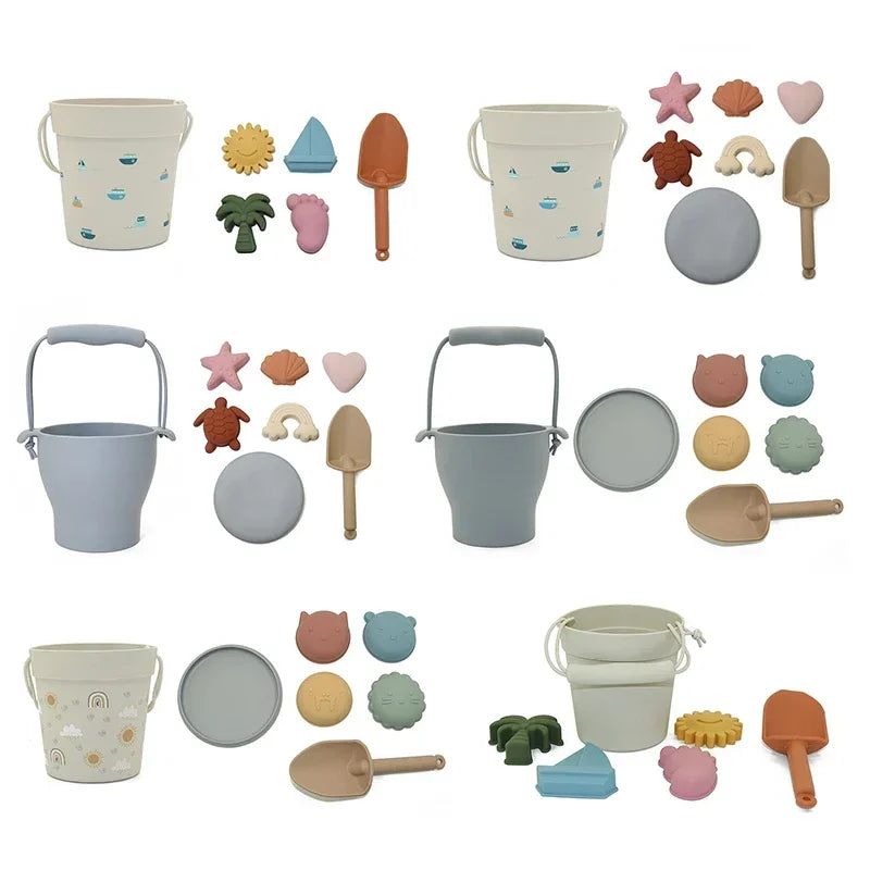 Kids Summer Soft Silicone Seaside Beach Toys Cute