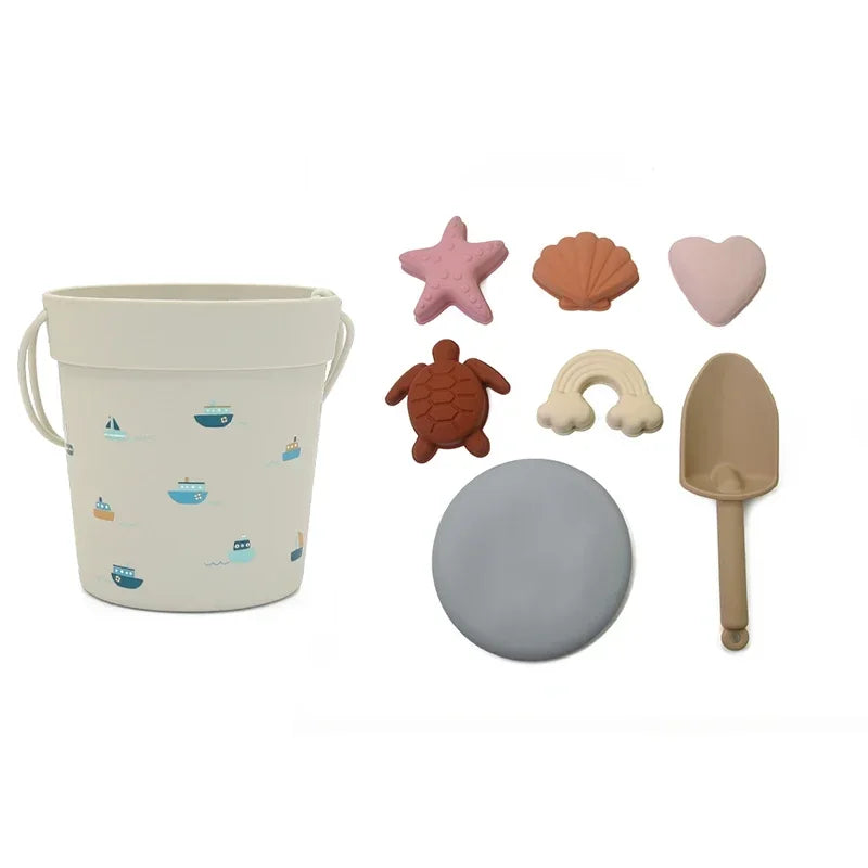 Kids Summer Soft Silicone Seaside Beach Toys Cute