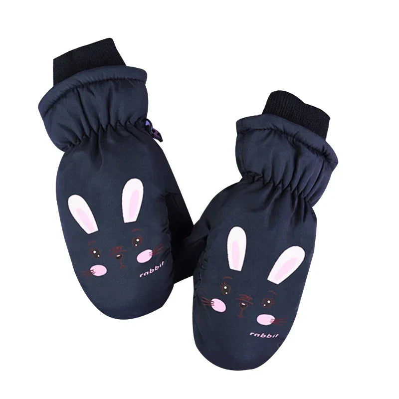 Kids Winter Warm Gloves Windproof For Children Boys