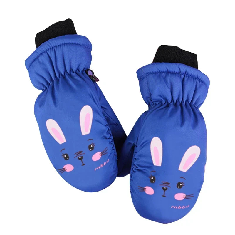 Kids Winter Warm Gloves Windproof For Children Boys