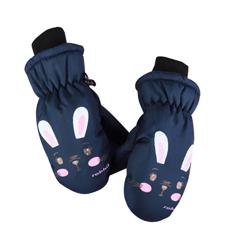 Kids Winter Warm Gloves Windproof For Children Boys