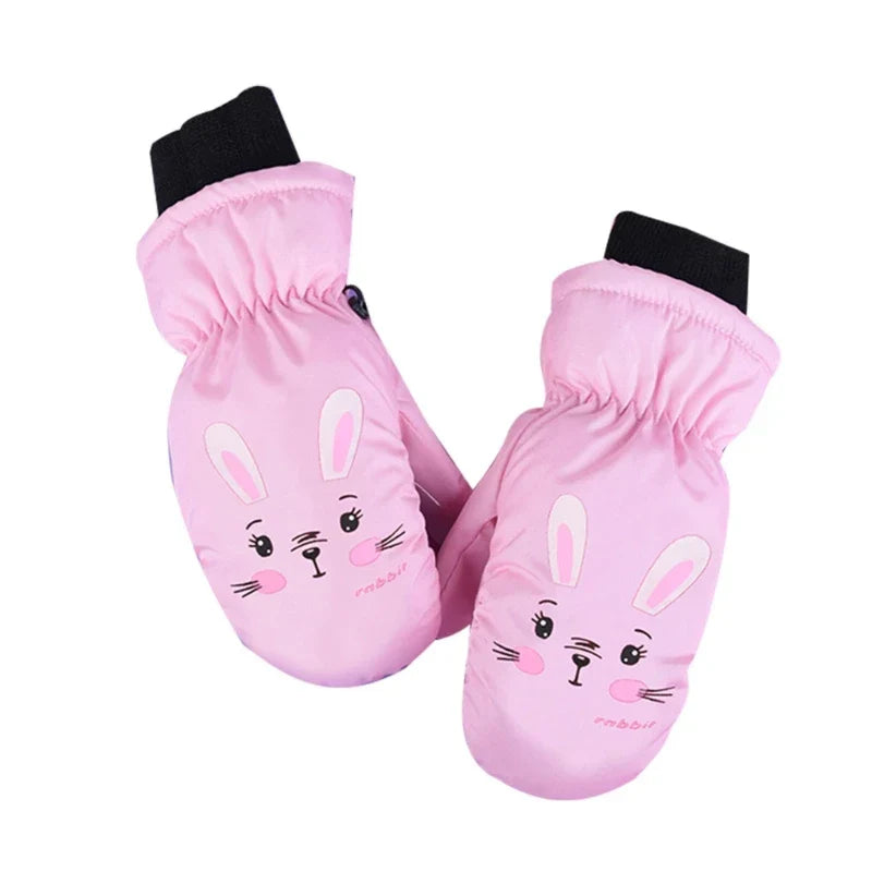 Kids Winter Warm Gloves Windproof For Children Boys