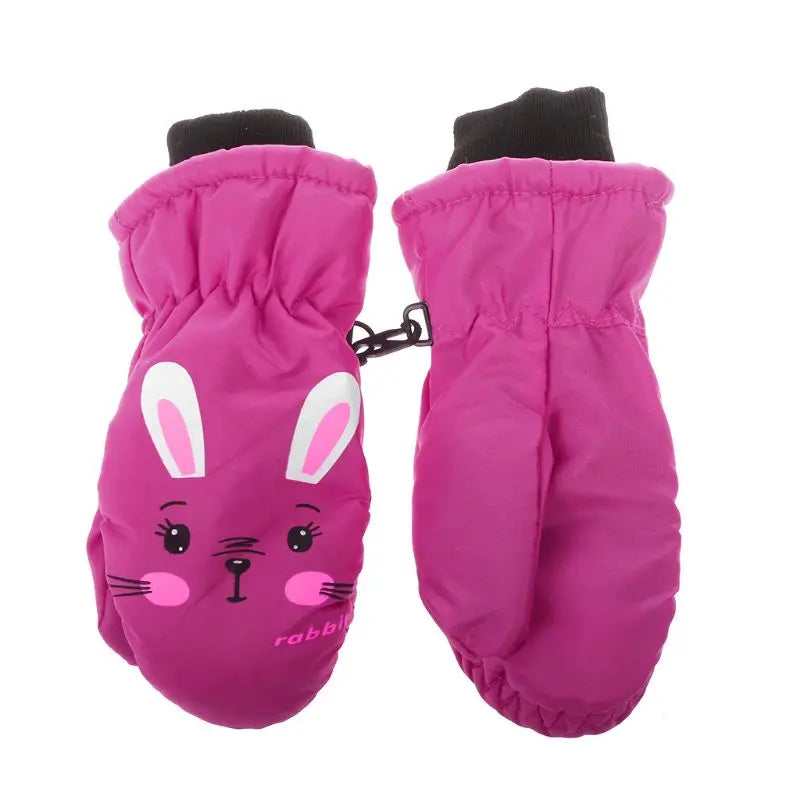 Kids Winter Warm Gloves Windproof For Children Boys