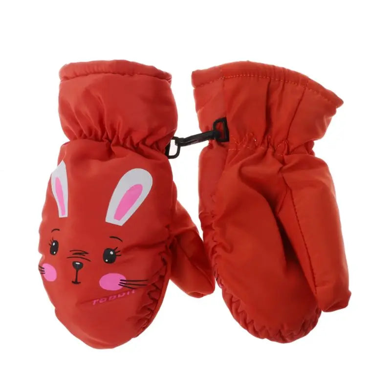 Kids Winter Warm Gloves Windproof For Children Boys