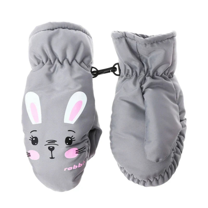 Kids Winter Warm Gloves Windproof For Children Boys