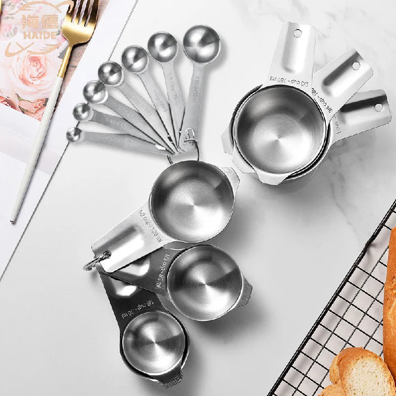 Kitchen Stainless Steel Measuring Cup Bakeware Measuring Spoon