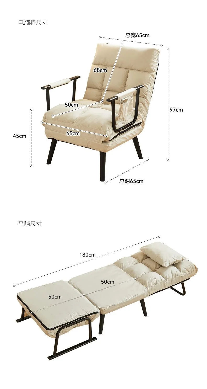 Korea Lunch Break Folding Sofa Bed Office Nap