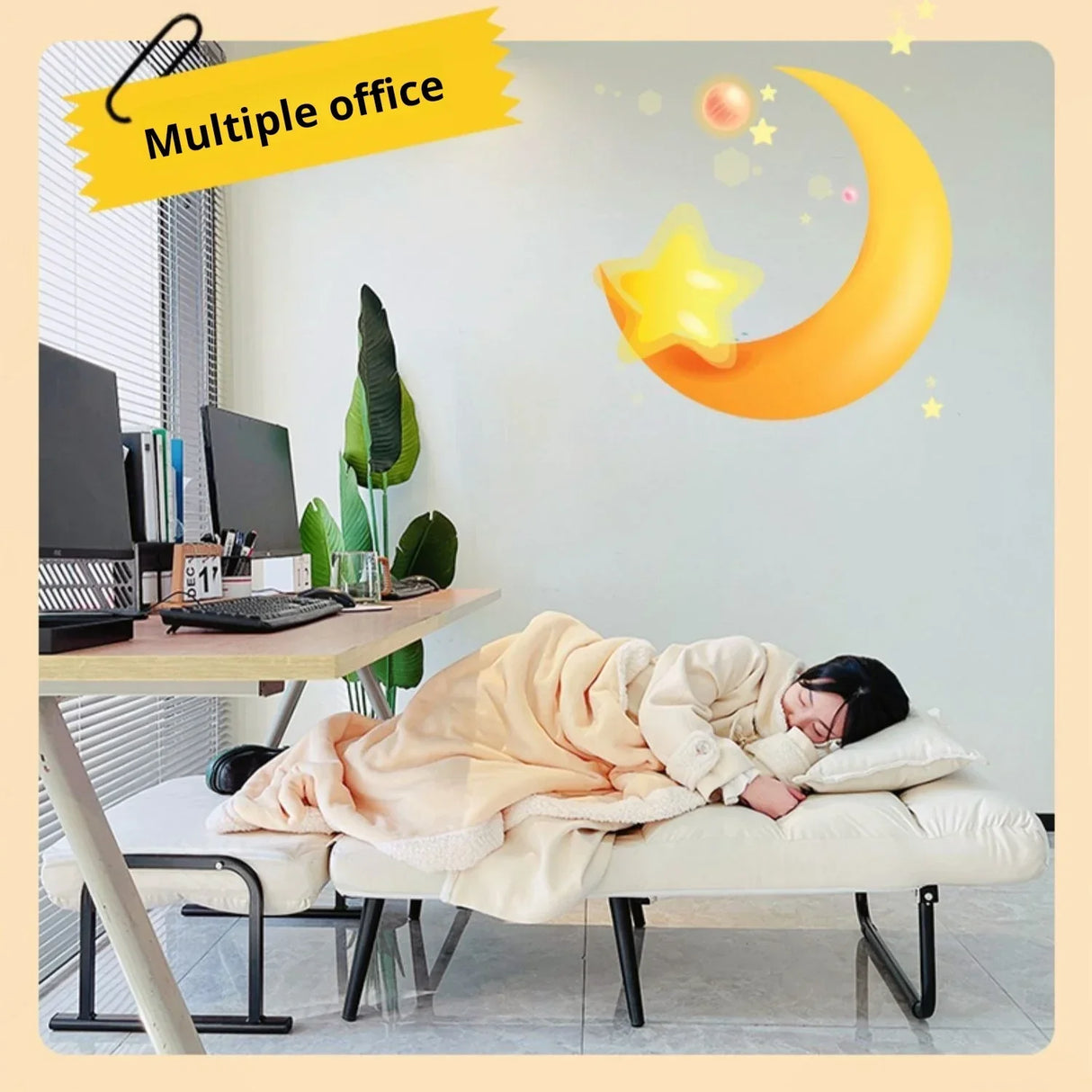Korea Lunch Break Folding Sofa Bed Office Nap