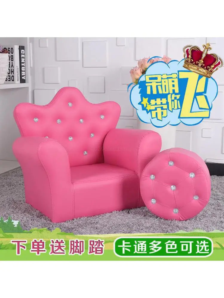 Korean Children's Furniture Chair Quality Crown Combination Sofa