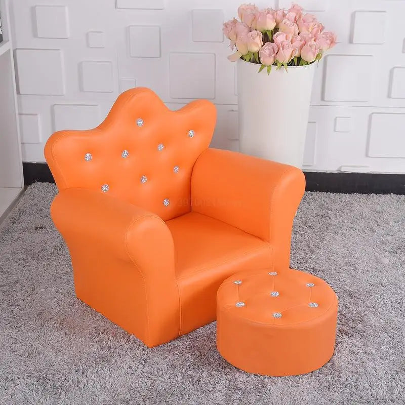 Korean Children's Furniture Chair Quality Crown Combination Sofa