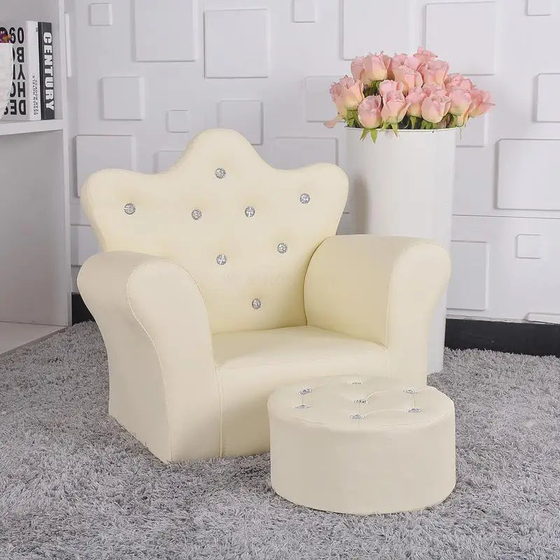 Korean Children's Furniture Chair Quality Crown Combination Sofa