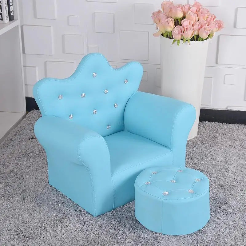 Korean Children's Furniture Chair Quality Crown Combination Sofa