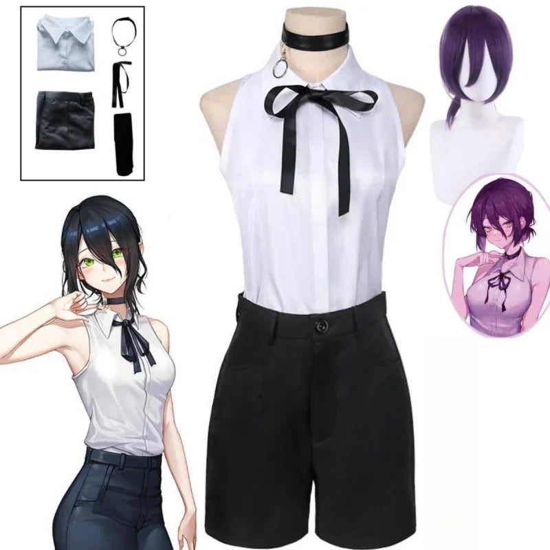 Kostum Cosplay Anime Chainsaw Man Reze Cosplay Uniform