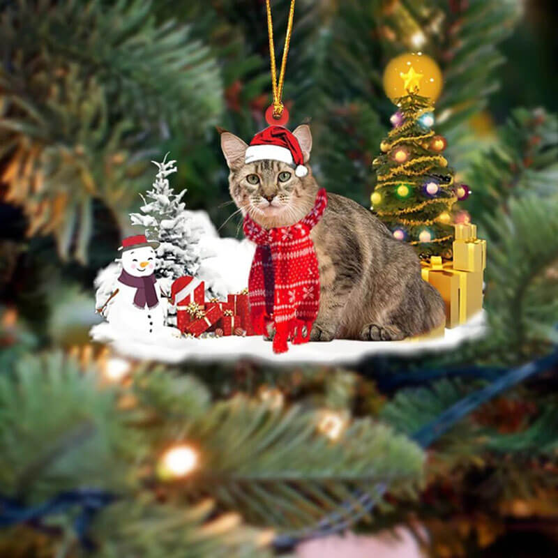 Pixiebob Cat Christmas Ornament SM186