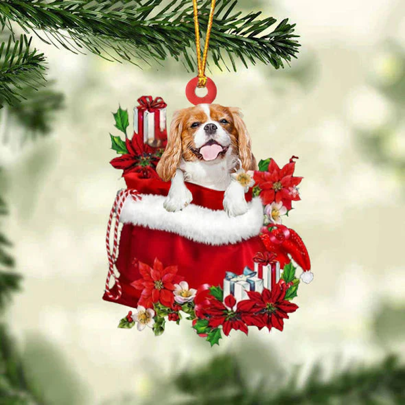 Cavalier King Charles In Spaniel Gift Bag Christmas