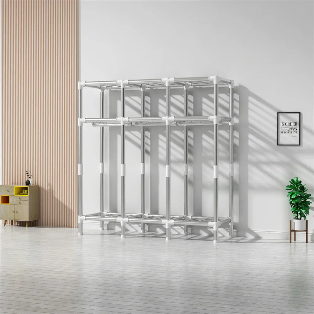 LEEGOHOME Wardrobes Large Capacity KT Board Wardrobe Bedroom